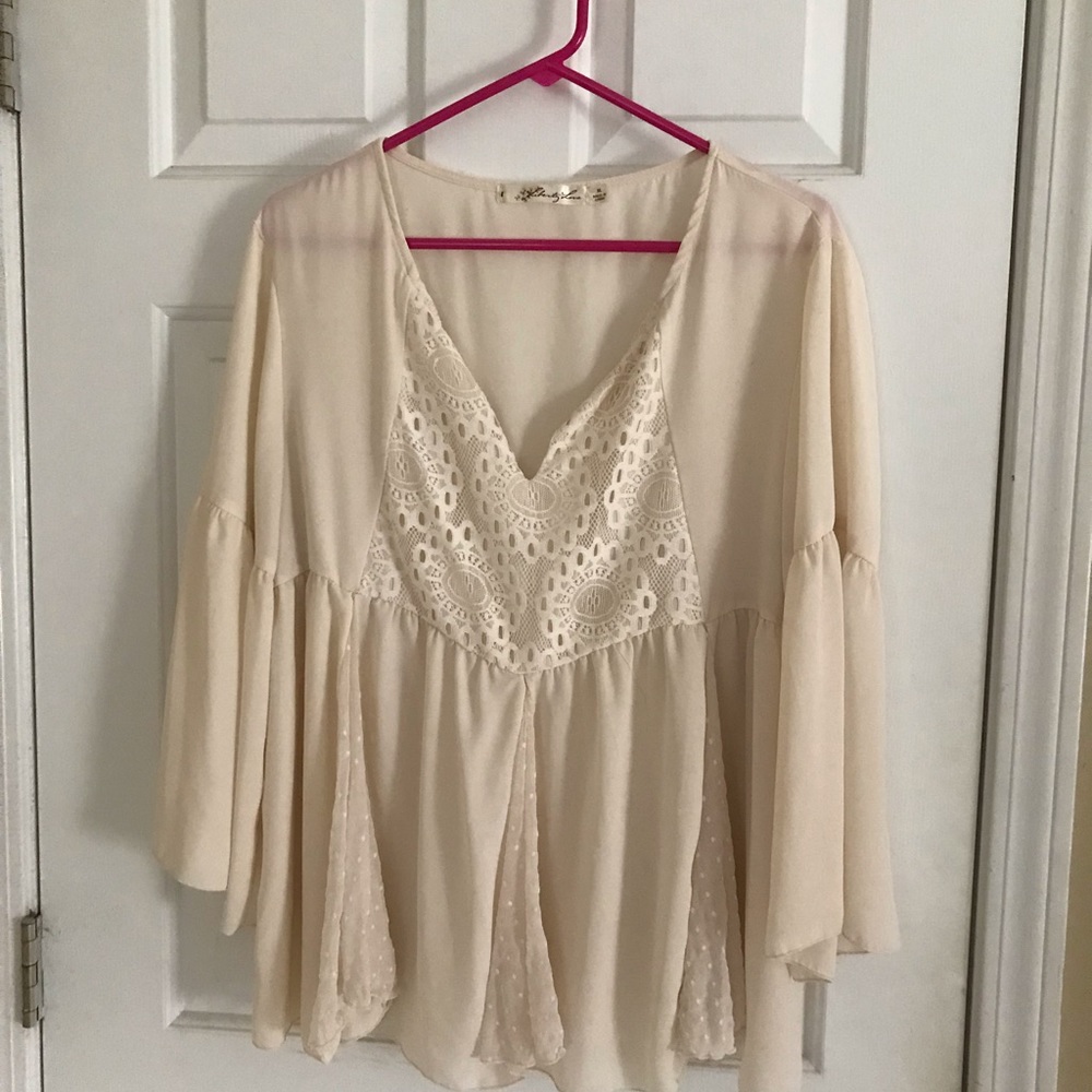 Cream Lace Blouse